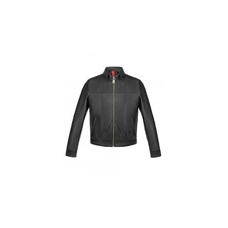 کت پسرانه نوین چرم مدل رایکا کد MNT5756 رنگ مشکی