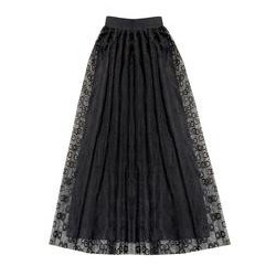 دامن زنانه برنس کد 20103 رنگ مشکی سفید